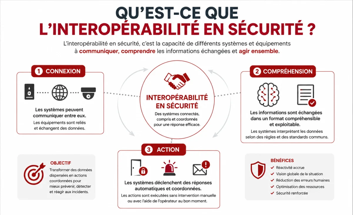 Infographie sur l’interopérabilité en sécurité