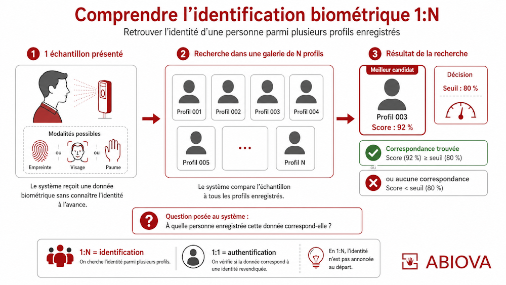 Comprendre -l'identification biométrique 1:N
