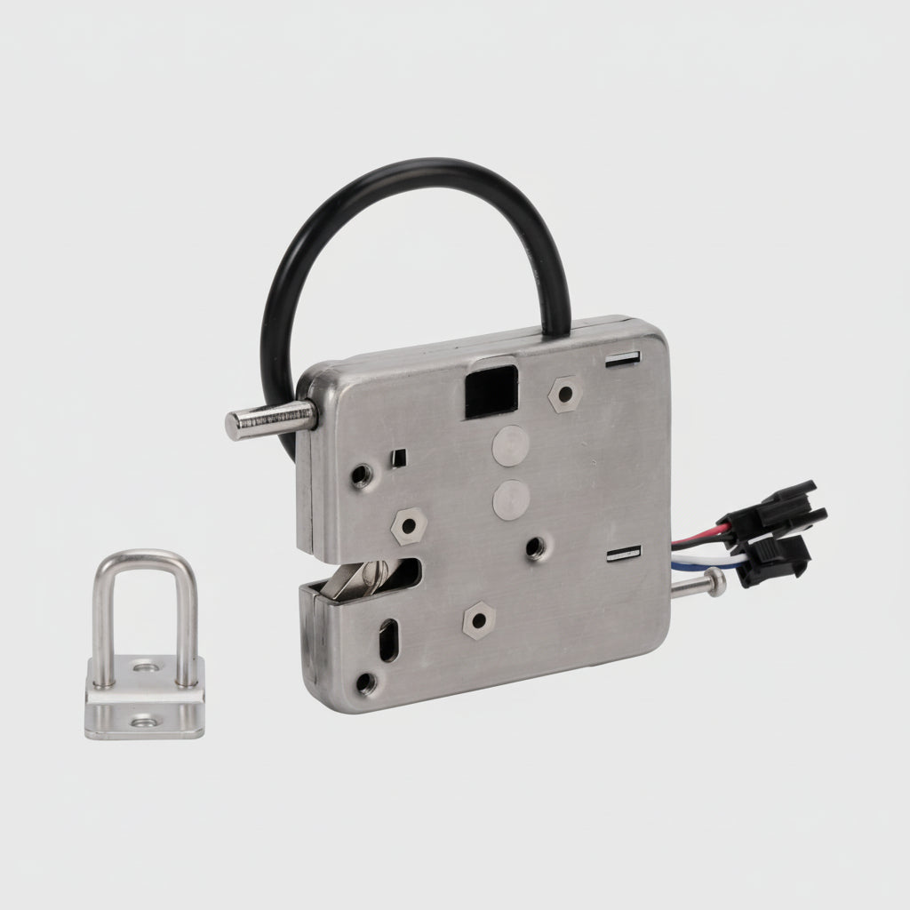 Verrou électrique compact ABKR S66N 12 V et 24 V pour casier