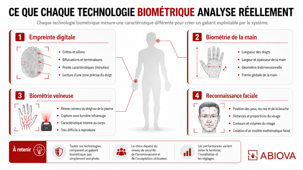Biométrie fonctionnement comparé